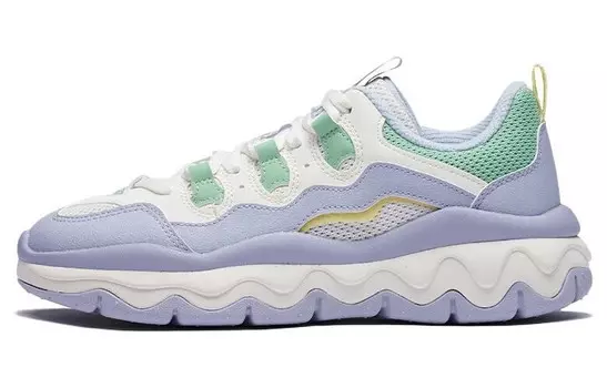 Кроссовки женские Lifestyle Low-Top Фиолетовый/белый/зеленый 361°