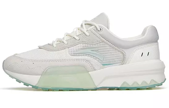 Кроссовки женские Lifestyle Low-top Зеленые/белые Anta