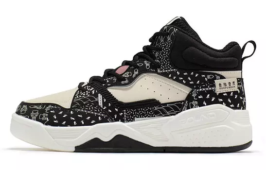 Кроссовки женские Lifestyle Mid-Top черного/белого цвета 361°