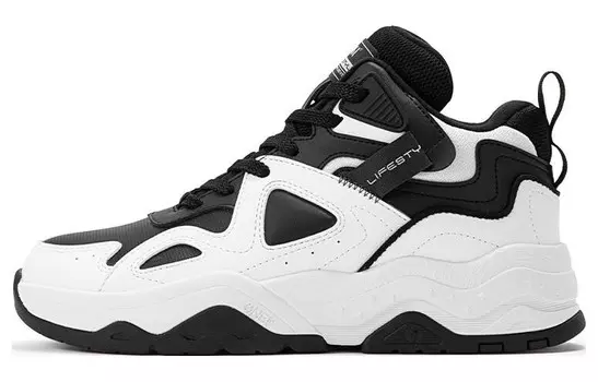 Кроссовки женские Lifestyle Mid-Top черного/белого цвета 361°
