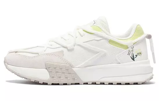 Кроссовки женские Lifestyle с низким верхом, белый/зеленый 361°