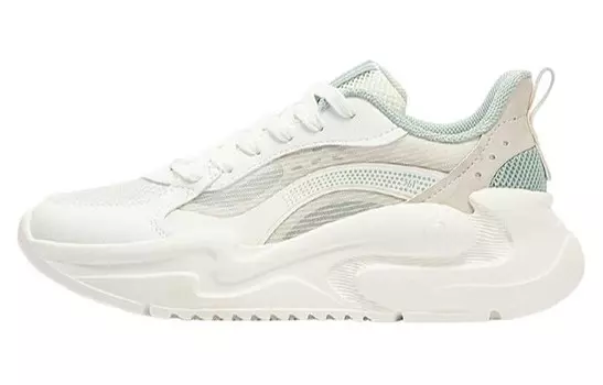 Кроссовки женские Lifestyle с низким верхом, белый/бежевая/зеленый 361°