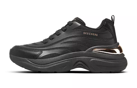 Кроссовки женские Lifestyle с низким верхом, черного цвета Skechers