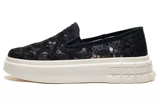 Кроссовки женские Lifestyle с низким верхом, черного цвета Joy&Mario