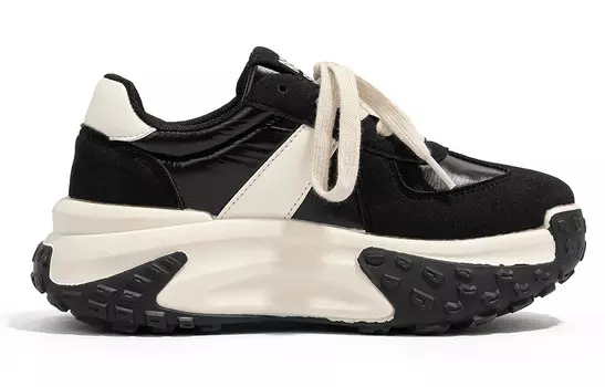 Кроссовки женские Lifestyle с низким верхом, коричневого/верблюжьего/черного цвета Humanism 1986