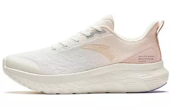 Кроссовки женские Light Cloud Running Shoes Low-top White/Powder Anta
