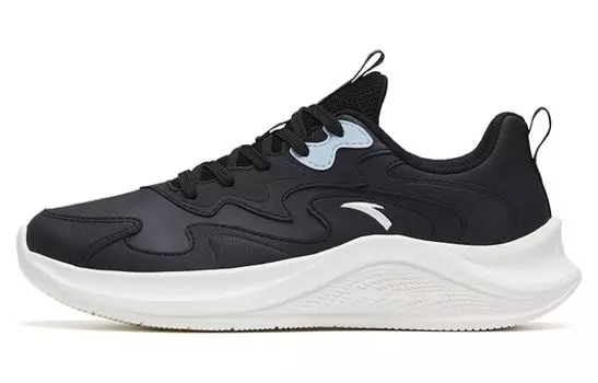 Кроссовки женские Lingyun Running Shoes Low-top Black/white/blue Anta