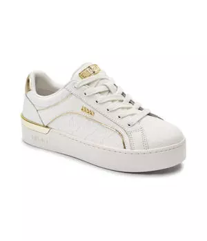 Кроссовки женские Liu Jo с золотым декором, белый