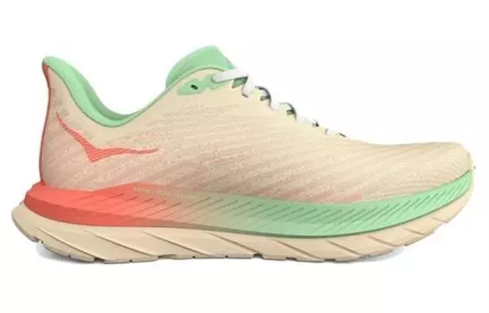 Кроссовки женские Mach 5 с низким верхом, желтые/розовые Hoka One One