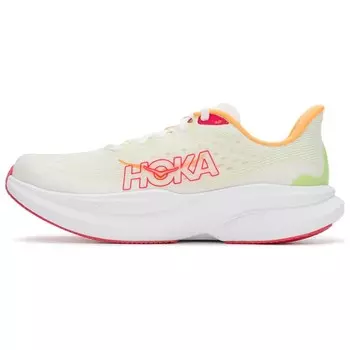 Кроссовки женские MACH 6 с низким верхом, белые/зеленые Hoka One One