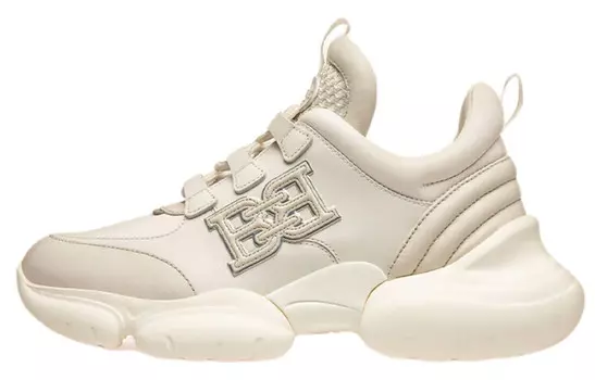 Кроссовки женские Maily Chunky средней высоты серо-белые Bally