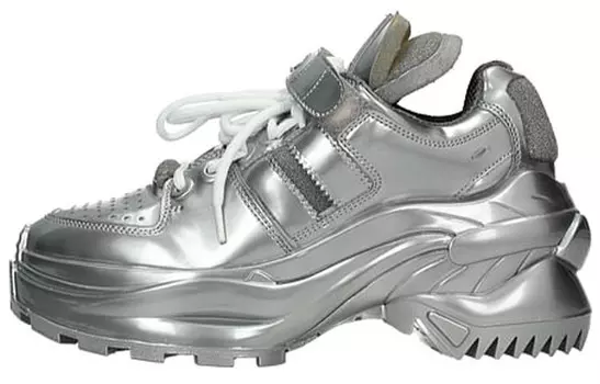 Кроссовки женские Maison Margiela, серебристый