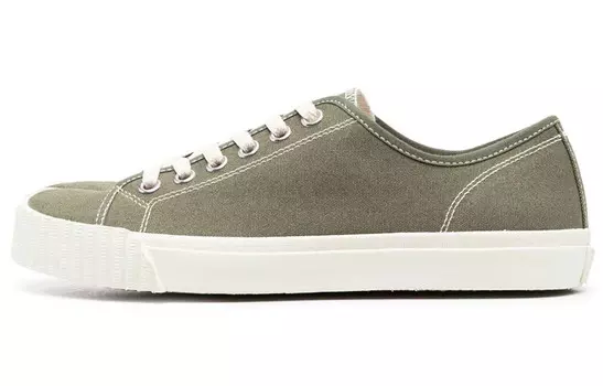 Кроссовки женские Maison Margiela Tabi Low Top, оливковый