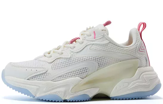 Кроссовки женские Man Xing Chunky с низким верхом из парусины белого цвета Peak