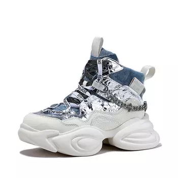 Кроссовки женские массивные высокие Bellalily, белый