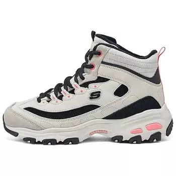 Кроссовки женские массивные высокие белый/черный Skechers