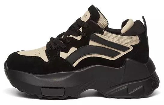 Кроссовки женские массивные высокие Daphne, черный