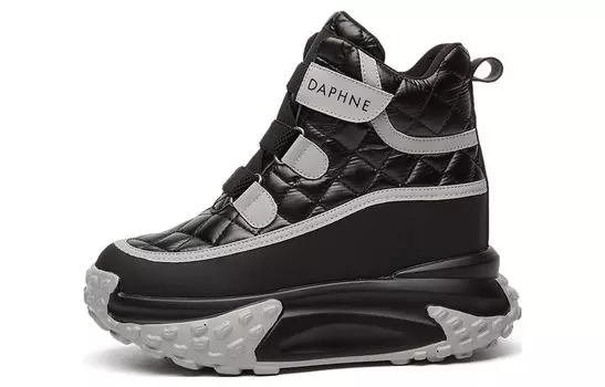 Кроссовки женские массивные высокие Daphne, черный