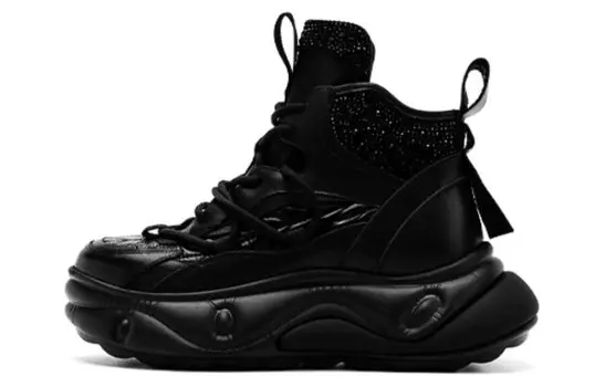 Кроссовки женские массивные высокие Harson, черный