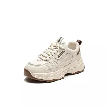 Кроссовки женские массивные высокие Josiny, бежевый/коричневый