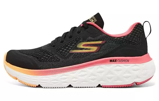 Кроссовки женские Max Cushioning Low-top черные/розовые Skechers