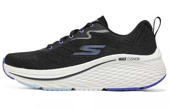 Кроссовки женские Max Cushioning Low-top черные/фиолетовые Skechers