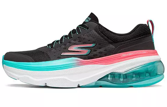 Кроссовки женские Max Cushioning Low-top черные/бирюзовые/розовые Skechers