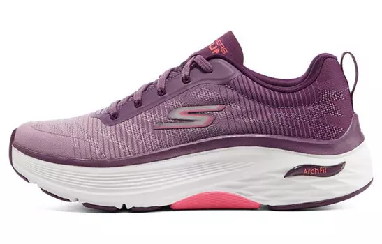 Кроссовки женские Max Cushioning Low-top Фиолетовый/Белый Skechers