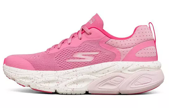 Кроссовки женские Max Cushioning Low-top розовые/белые Skechers