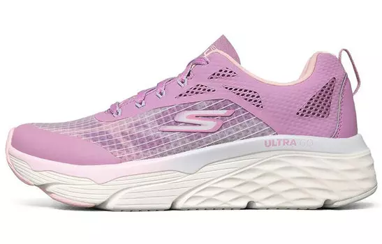 Кроссовки женские Max Cushioning Low-top светло-сиреневого цвета Skechers