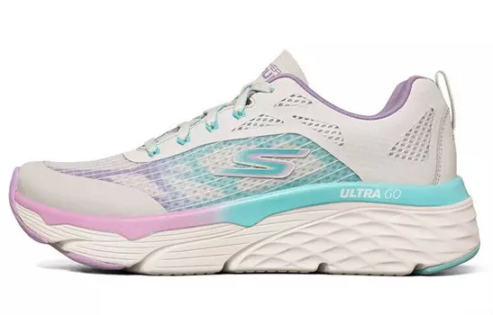 Кроссовки женские Max Cushioning с низким верхом, серые/синие Skechers