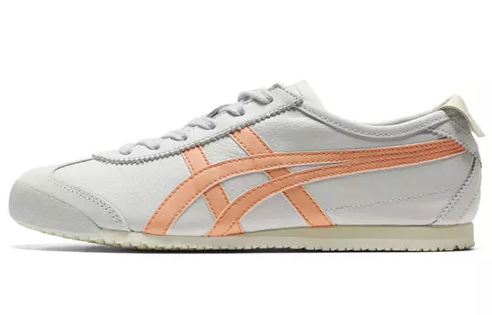 Кроссовки женские MEXICO 66 с низким верхом, белые/оранжевые Onitsuka Tiger