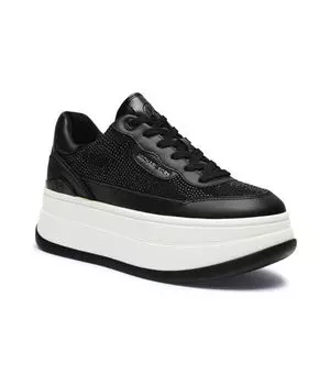 Кроссовки женские Michael Kors Hayes комбинированные на платформе, черный