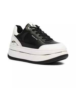 Кроссовки женские Michael Kors кожаные на платформе, черный