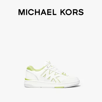 Кроссовки женские Michael Kors Rebel на шнуровке, белый / коралловый