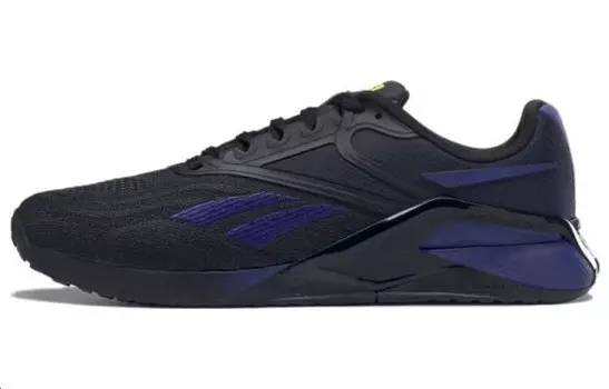 Кроссовки женские Nano X2 с низким верхом, черные/синие Reebok