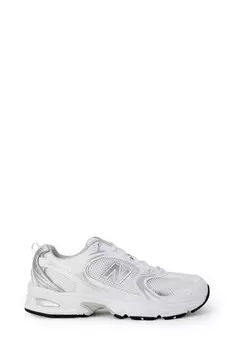 Кроссовки женские New Balance с сетчатыми вставками, бело-серый