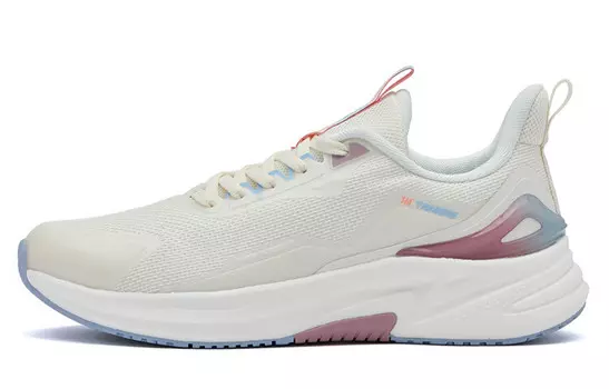 Кроссовки женские низкие белые/фиолетовые 361°