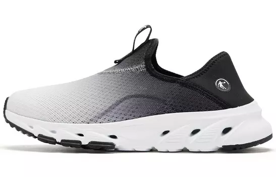 Кроссовки женские низкие белый/черный Qiaodan