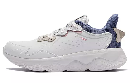 Кроссовки женские низкие белый/синий 361°