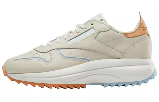 Кроссовки женские низкие бежевые/белые Reebok