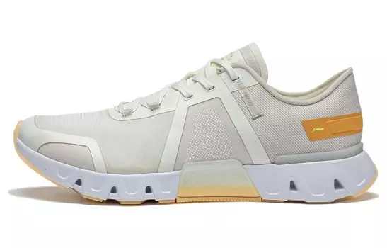 Кроссовки женские низкие бежевые/оранжевые Lining