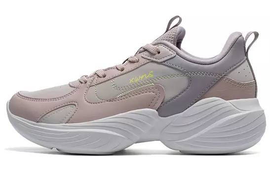 Кроссовки женские низкие бежевые/розовые Xtep