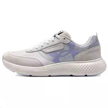 Кроссовки женские низкие бежевые/синие Under Armour