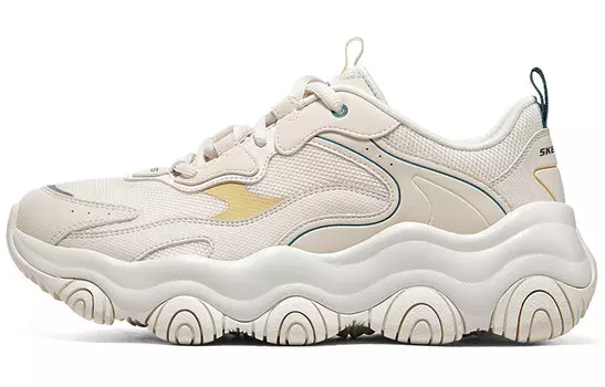 Кроссовки женские низкие бежевые Skechers