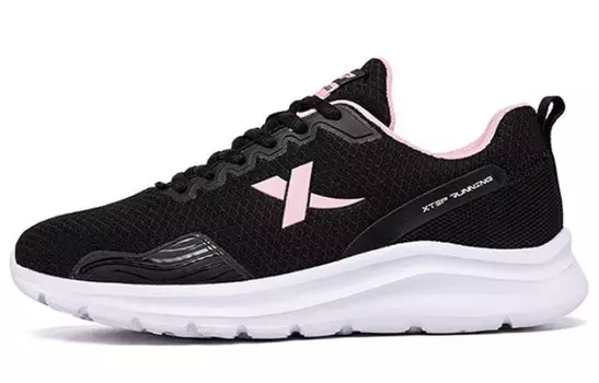 Кроссовки женские низкие черные розовые Xtep