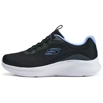 Кроссовки женские низкие черные/синие Skechers