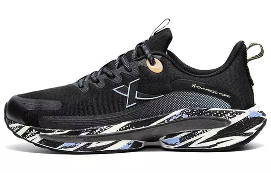 Кроссовки женские низкие черные/сиреневые Xtep