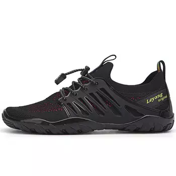 Кроссовки женские низкие черный/фуксия Leyang