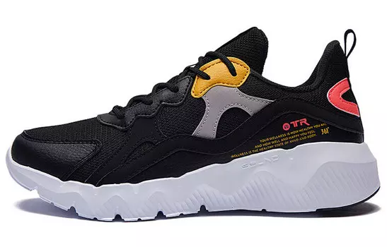 Кроссовки женские низкие черный/розовый 361°